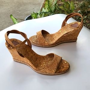 Tory Burch Cork wedge size 9